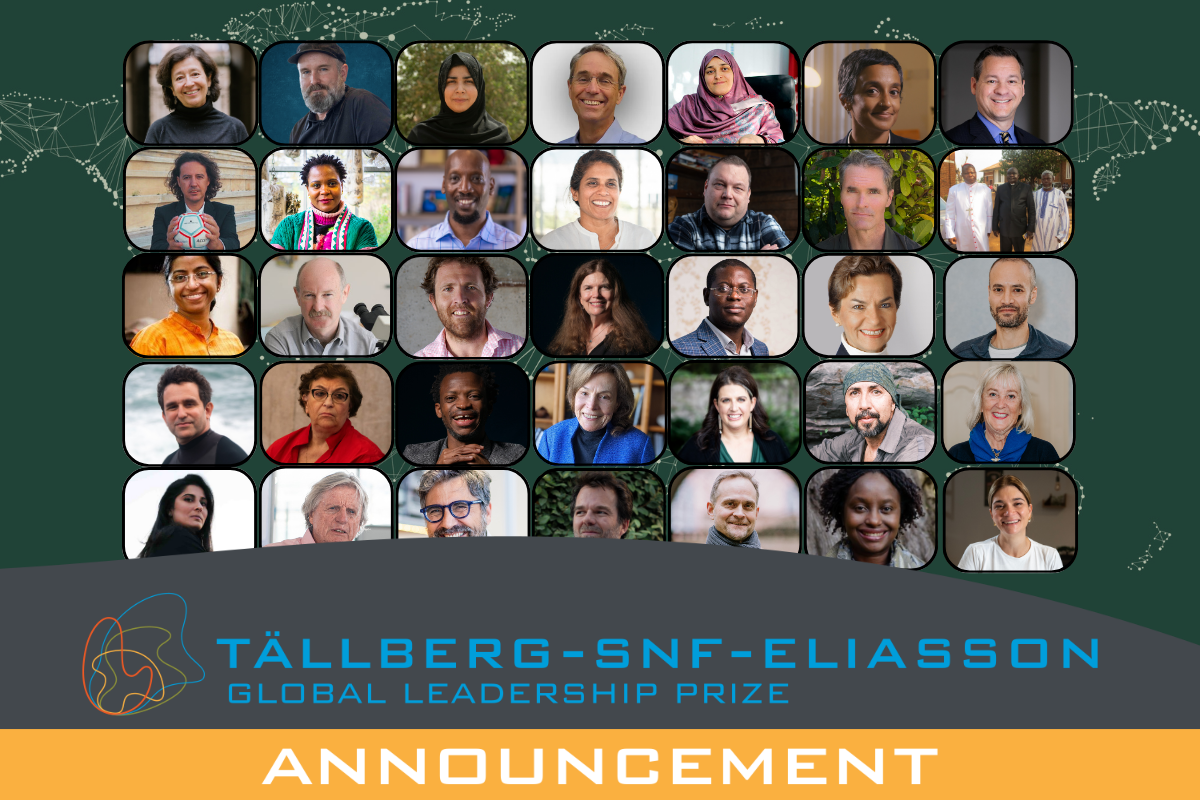 Tällberg-SNF-Eliasson Global Leadership Prize  Nominations Open