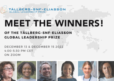The Tällberg Foundation Celebrates the 2022 Tällberg Leadership Prize Winners
